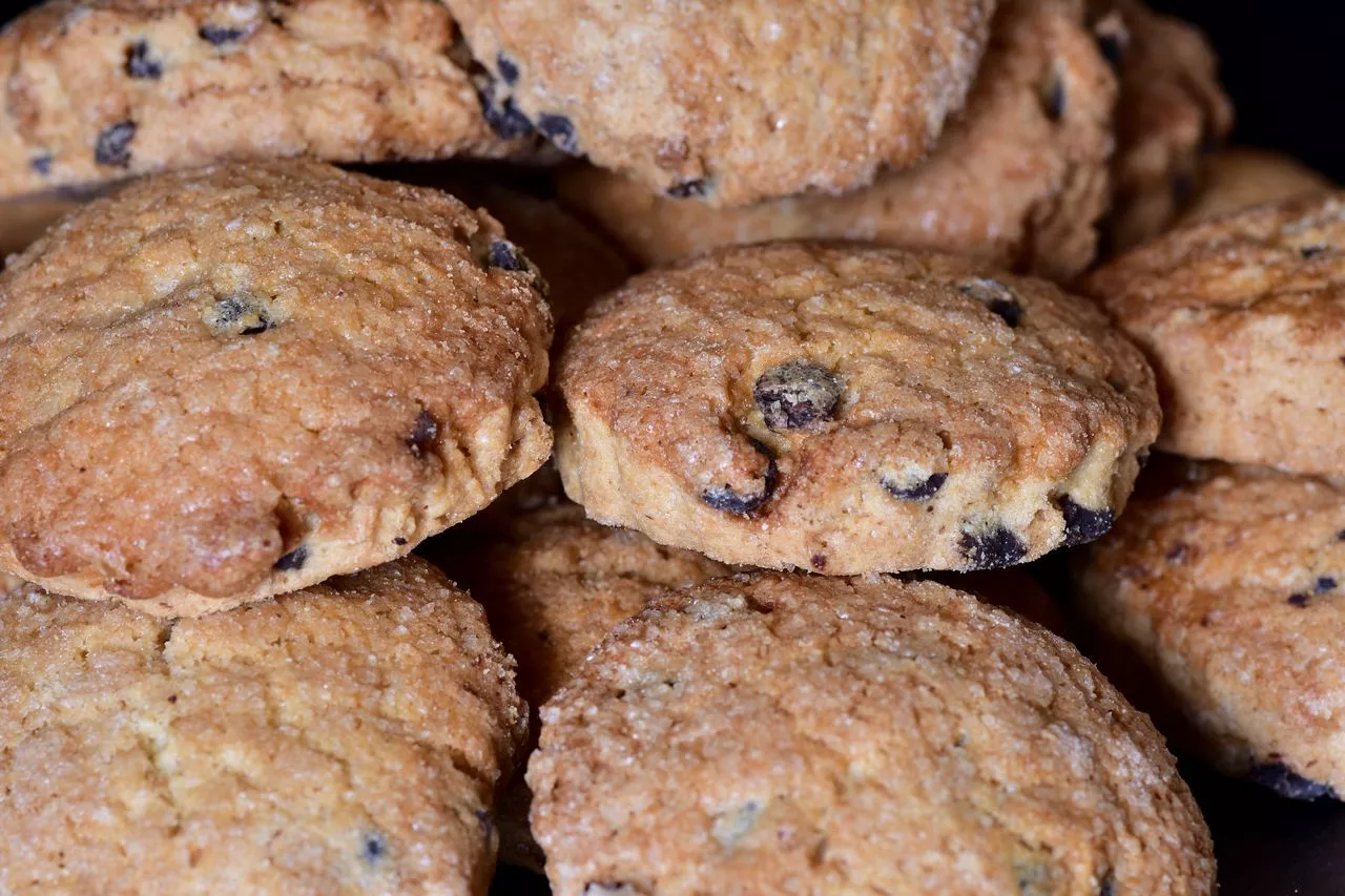 Sweets with chocolate chips