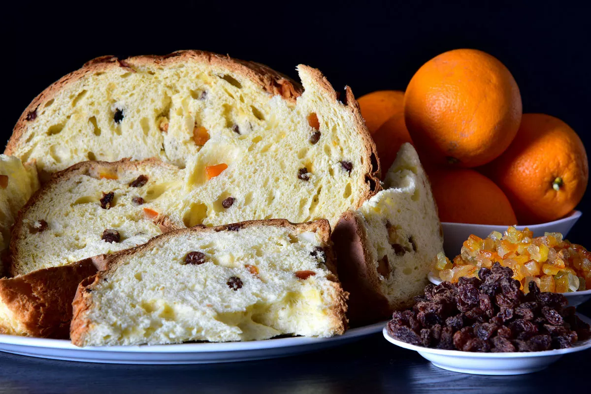 Traditional panettone